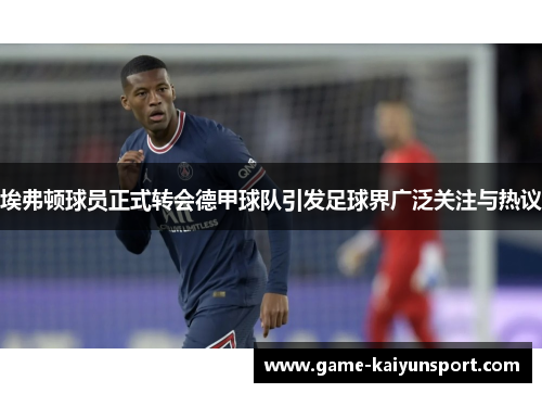 埃弗顿球员正式转会德甲球队引发足球界广泛关注与热议